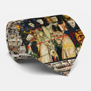 BAYEUX TAPESTRY 1066 Death of King Harold  Tie