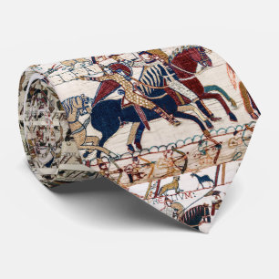 BAYEUX TAPESTRY 1066 NORMAN KNIGHTS AND ARCHERS  TIE