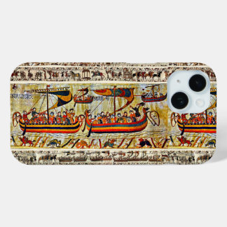 BAYEUX TAPESTRY 1066 VIKING SHIPS iPhone 15 CASE