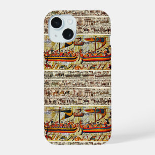 BAYEUX TAPESTRY 1066 VIKING SHIPS iPhone 15 CASE