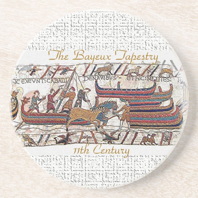 Bayeux Tapestry 11th Century Coaster (Front)