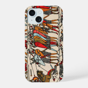 BAYEUX TAPESTRY BATTLE OF HASTINGS NORMAN KNIGHTS iPhone 15 CASE