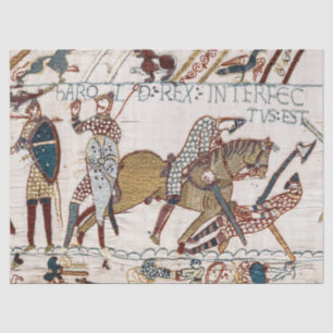 BAYEUX TAPESTRY Death of King Harold at Battle Tissue Paper