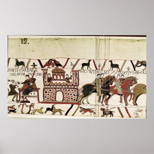 Bayeux Tapestry Earl Harold to Duke of Normandy Poster (Front)