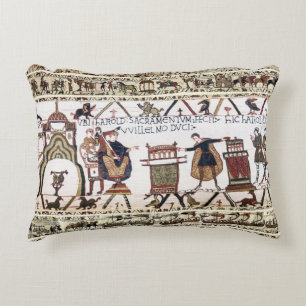 BAYEUX TAPESTRY Harold Made an Oath on Holy Relics Decorative Cushion
