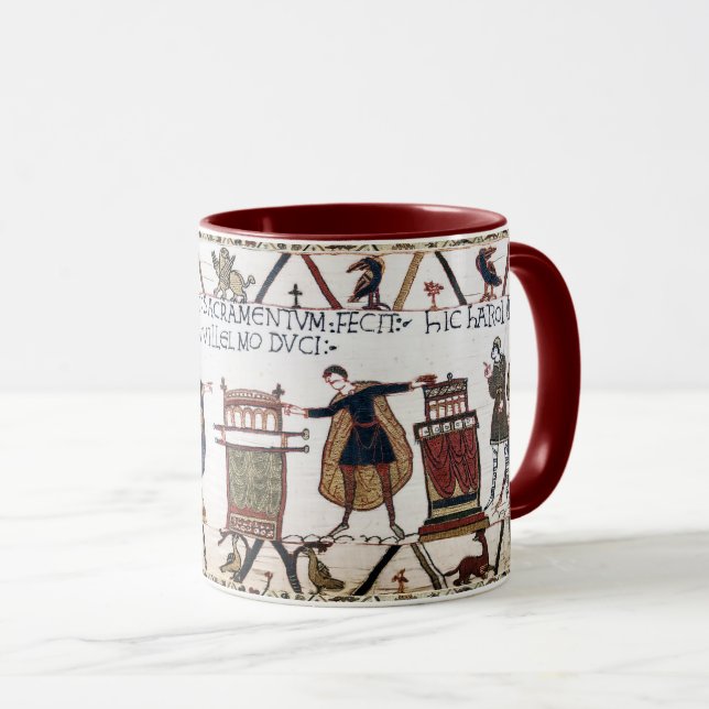 BAYEUX TAPESTRY Harold Made an Oath on Holy Relics Mug (Front Right)