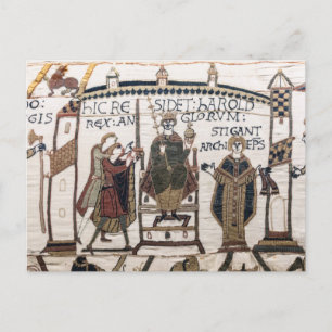 Bayeux Tapestry - King Harold Coronation Postcard
