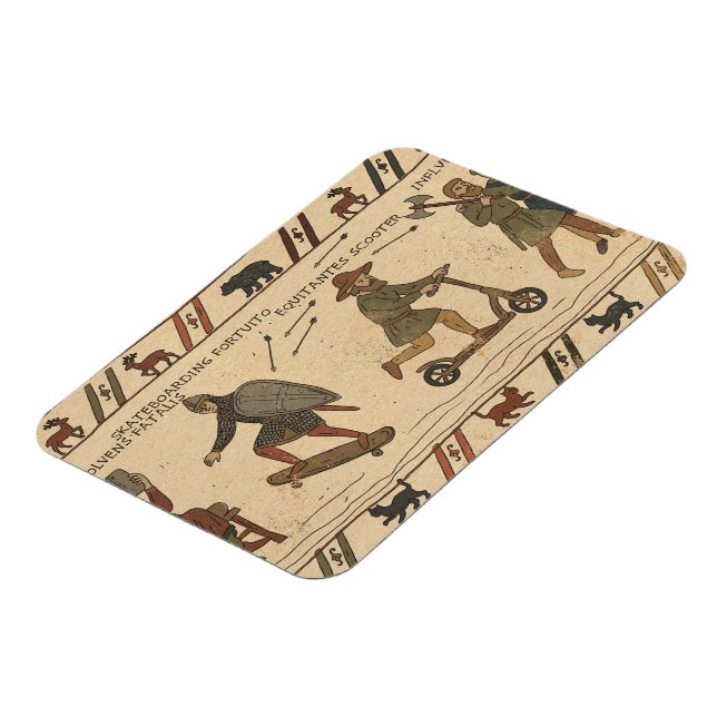 Bayeux Tapestry Parody Magnet (Left Side)