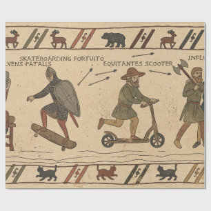Bayeux Tapestry Parody Wrapping Paper