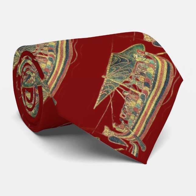 Bayeux Tapestry Sailing scene Tie (Rolled)