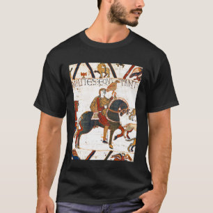 Bayeux Tapestry Scene 2 Horses Anglo Saxon England T-Shirt