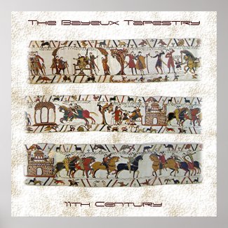 Bayeux Tapestry Scene Poster