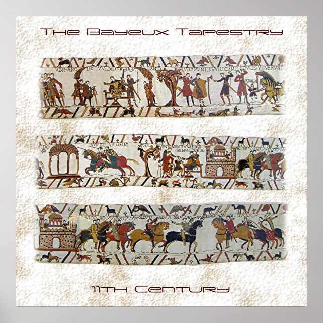 Bayeux Tapestry Scene Poster (Front)