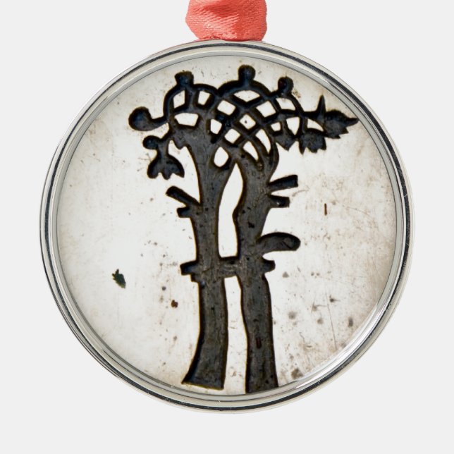 Bayeux Tapestry Tree Metal Tree Decoration (Front)