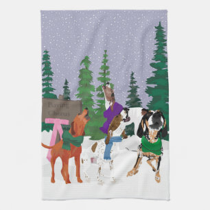 Baying Chorus Tea Towel