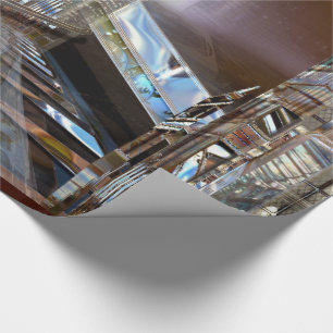 Baylene Modern Architect City Elegant Wrapping Paper