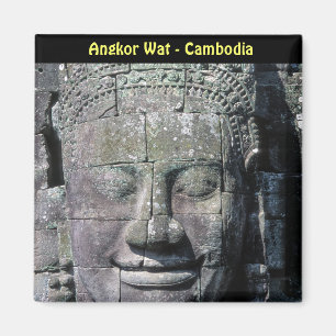 Bayon Temple in Angkor Wat - Cambodia Magnet