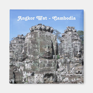 Bayon Temple in Angkor Wat - Cambodia Magnet