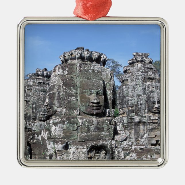Bayon Temple in Angkor Wat - Cambodia Metal Tree Decoration (Front)