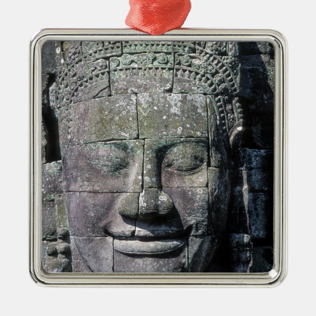 Bayon Temple in Angkor Wat - Cambodia Metal Tree Decoration (Front)