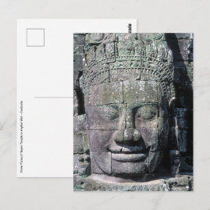 Bayon Temple in Angkor Wat - Cambodia Postcard