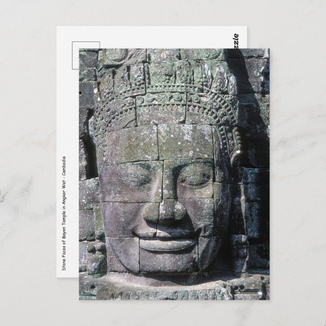 Bayon Temple in Angkor Wat - Cambodia Postcard (Front/Back)