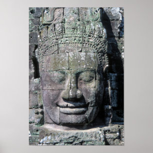 Bayon Temple in Angkor Wat - Cambodia Poster