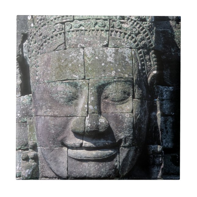Bayon Temple in Angkor Wat - Cambodia Tile (Front)