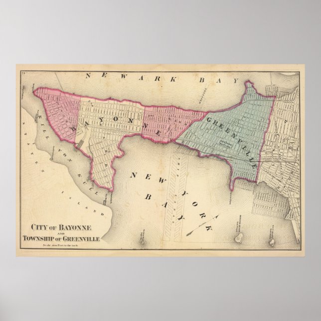 Bayonne Greenville Township Poster (Front)