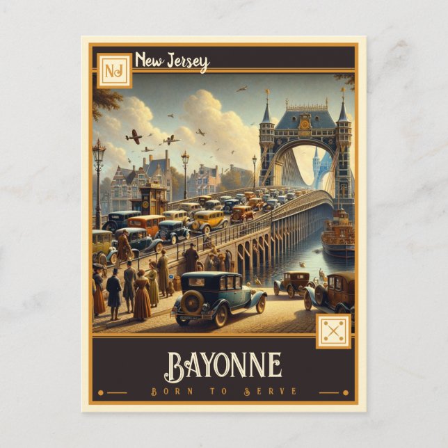 Bayonne, New Jersey | Vintage Postcard (Front)