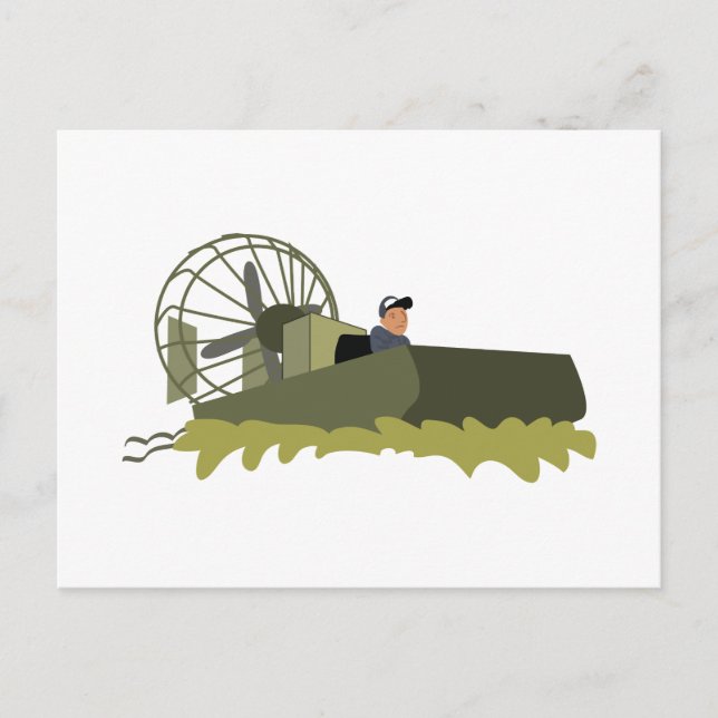 Bayou Airboat Postcard (Front)