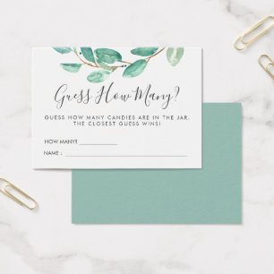 Bayou Botanicals Baby Shower   Guessing Game