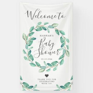 Bayou Botanicals   Baby Shower Welcome Banner