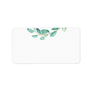 Bayou Botanicals   Blank Guest Address Label