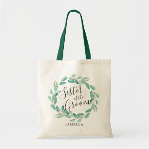 Bayou Botanicals Greenery   Sister of the Groom Tote Bag