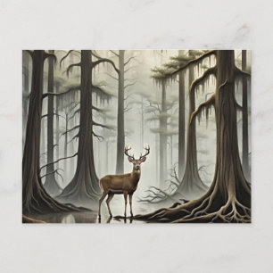 Bayou Deer Holiday Postcard