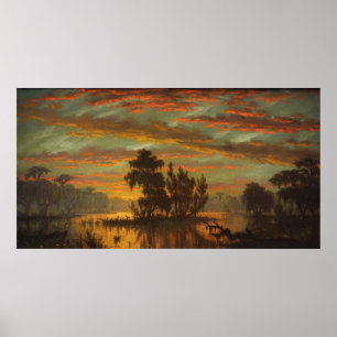 Bayou Plaquemines (1881) by Joseph Rusling Meeker  Poster