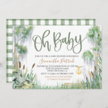 Bayou Swamp Baby Shower Invitation