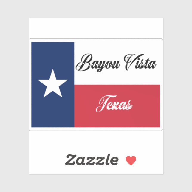 Bayou Vista TX Flag (Sheet)