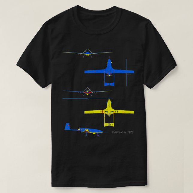 Bayraktar TB2  Bayraktar Drone  T-Shirt (Design Front)