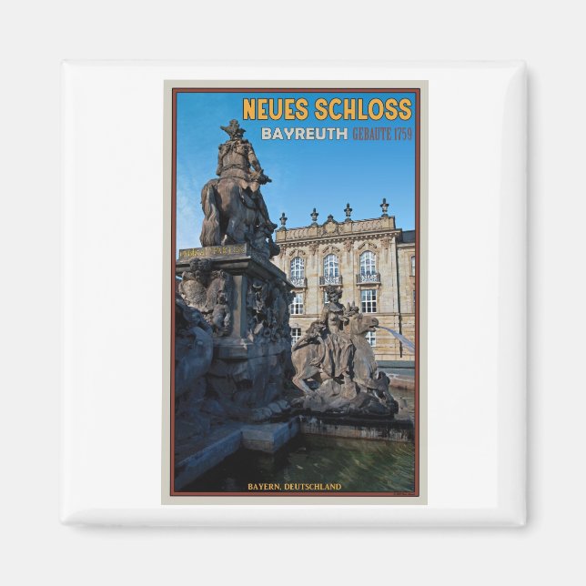 Bayreuth - Neues Schloss Magnet (Front)