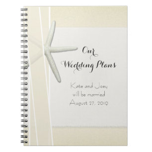 Bayside Beach Themed Wedding Planner Memory Book