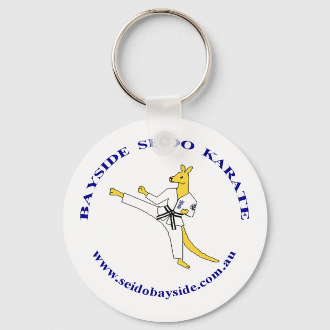 Bayside Kangaroo in Seido Gi Keyring (Front)