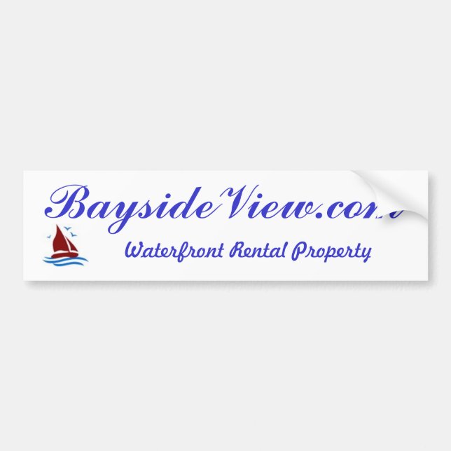 BaysideView.com bumper sticker (Front)
