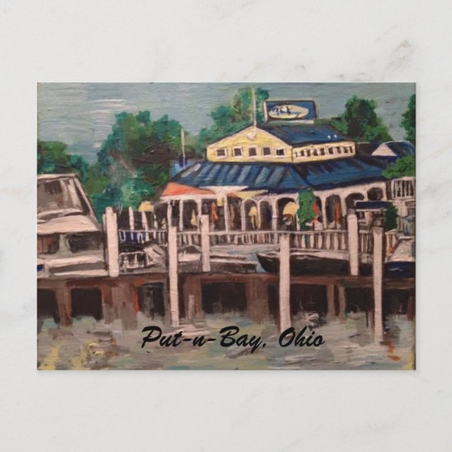 Bayview Avenue, Put-n-Bay, Ohio Postcard (Front)