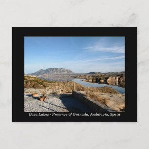 Baza Lakes, Granada Spain postcard