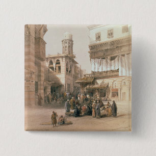 Bazaar of the Coppersmiths, Cairo, from "Egypt and 15 Cm Square Badge