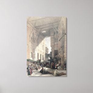 Bazaar of the Silk Merchants, Cairo, from "Egypt a Canvas Print