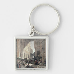 Bazaar of the Silk Merchants, Cairo, from "Egypt a Key Ring
