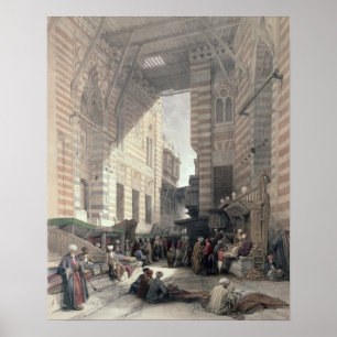 Bazaar of the Silk Merchants, Cairo, from "Egypt a Poster